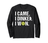 I Came I Dinked I Won Funny Vintage Sports Lover For Women Long Sleeve T-Shirt