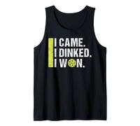 I Came I Dinked I Won Funny Vintage Sports Lover For Women Tank Top