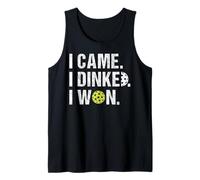 I Came I Dinked I Won Funny Vintage Sports Lover For Women Tank Top