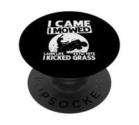 I CAME I MOWED I KICKED GRASS LAWN LIFE ESTD. 1975 PopSockets Adhesive PopGrip