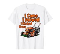 I Came I mowed I Kicked Grass Party Halloween Lawn Mower T-Shirt