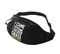 I Came I Mowed I Kicked Grass Waist Bag Men's and Women's Adjustable Travel Chest Pack Outdoor Running Waist Bag