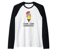 I Came I Saw I Annotated - Funny Julius Caesar Teacher Raglan Baseball Tee