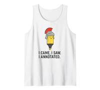I Came I Saw I Annotated - Funny Julius Caesar Teacher Tank Top