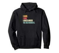 I Came I Saw I Asked Where The Restroom Is Funny Tour Guides Pullover Hoodie