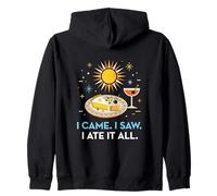 I Came I Saw I Ate It All All Inclusive Resort Foodie Zip Hoodie