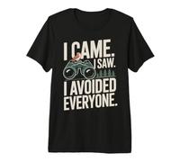 I Came I Saw I Avoided Everyone Birdwatching Humor Premium T-Shirt