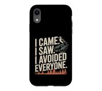 I Came I Saw I Avoided Everyone Funny Bird Watching Case for iPhone XR