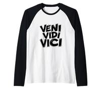I Came I Saw I Conquered Gamer Athlete Raglan Baseball Tee