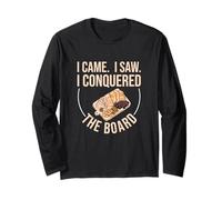 I Came I Saw I Conquered The Board Funny Charcuterie Artists Long Sleeve T-Shirt