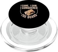 I Came I Saw I Conquered The Board Funny Charcuterie Artists PopSockets PopGrip for MagSafe
