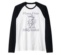 I Came I Saw I Dilly Dallied Frog Cowboy Funny Raglan Baseball Tee