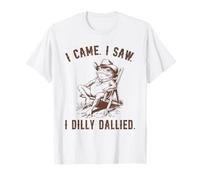 I Came I Saw I Dilly Dallied Frog Cowboy Funny T-Shirt