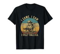 I Came I Saw I Dilly Dallied Frog Cowboy Funny T-Shirt