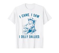 I Came I Saw I Dilly Dallied Frog Cowboy Funny T-Shirt