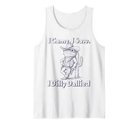 I Came I Saw I Dilly Dallied Frog Cowboy Funny Tank Top