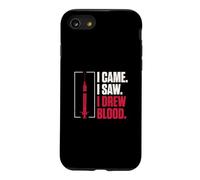 I Came I Saw I Drew Blood Funny Phlebotomist Phlebotomy Tech Case for iPhone SE (2020) / 7/8