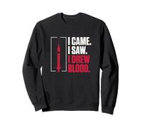 I Came I Saw I Drew Blood Funny Phlebotomist Phlebotomy Tech Sweatshirt