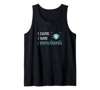 I Came I Saw I Exfiltrated Cybersecurity Cyber Security Geek Tank Top