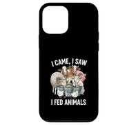 I Came I Saw I Fed Animals Homestead Farming Life Case for iPhone 12 mini