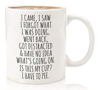 I Came I Saw I Forgot What I Was Doing Funny Coffee Mug 11oz - Birthday Gifts For Old People Senior Citizens Elderly Grandma Grandpa Mom Dad - Sarcastic Funny Gifts Mothers Day Fathers Day Christmas