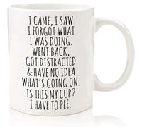 I Came I Saw I Forgot What I Was Doing Funny Coffee Mug 11oz - Birthday Gifts For Old People Senior Citizens Elderly Grandma Grandpa Mom Dad - Sarcastic Funny Gifts Mothers Day Fathers Day Christmas