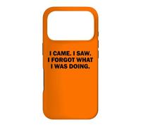 I came. I saw. I forgot what I was doing. Lost in thought Case for iPhone 17 Pro