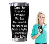 I Came I Saw I Forgot What I was Doing Tumbler, 20oz Travel Tumbler with Lid, Funny Mug for Senior Citizens, Novelty Mug for Coffee, Funny Present Novelty Unique