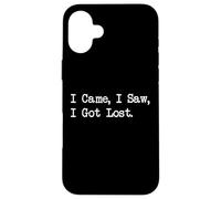 I Came, I Saw, I Got Lost Funny Cycling Apparel Case for iPhone 16 Plus