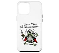 I came I saw I got overwhelmed tiny knight frog panicking Case for iPhone 12 Pro Max