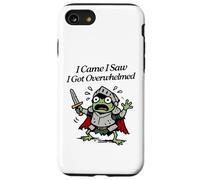 I came I saw I got overwhelmed tiny knight frog panicking Case for iPhone SE (2020) / 7/8