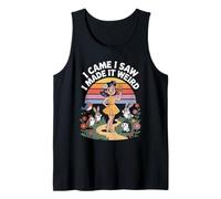 I Came I Saw I Made It Weird Retro Humor Tank Top