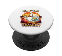 I Came I Saw I Modeled Goose Speech Language Pathologist PopSockets Adhesive PopGrip