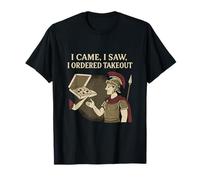 I Came I Saw I Ordered Takeout Pizza Parody T-Shirt