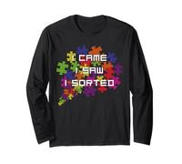 I Came I Saw I Sorted Jigsaw Puzzle Lovers Long Sleeve T-Shirt