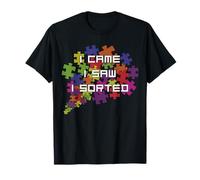 I Came I Saw I Sorted Jigsaw Puzzle Lovers T-Shirt