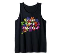 I Came I Saw I Sorted Jigsaw Puzzle Lovers Tank Top