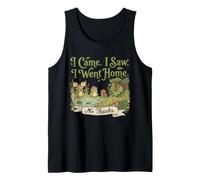 I Came I Saw I Went Home Introverted Frog Cottagecore Tank Top