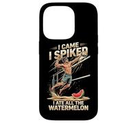 I Came I Spiked I Ate All The Watermelon Volleyball Case for iPhone 14 Pro