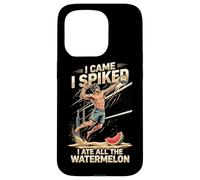 I Came I Spiked I Ate All The Watermelon Volleyball Case for iPhone 15 Pro