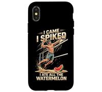 I Came I Spiked I Ate All The Watermelon Volleyball Case for iPhone X/XS