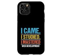 I Came I Studied I Mastered Web Development Coding Case for iPhone 11 Pro