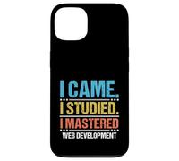 I Came I Studied I Mastered Web Development Coding Case for iPhone 13