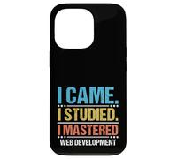 I Came I Studied I Mastered Web Development Coding Case for iPhone 13 Pro