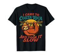 I Came to Costa Rica and Took It Slow Sloth Design T-Shirt