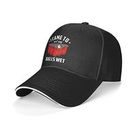 I Came to Get My Balls Wet Unisex Dad Hats Uv Protection Snapback Cap Casual Visor Hat for Outdoor Running Summer