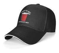 I Came to Get My Balls Wet Unisex Peak Caps Uv Protection Trucker Hats Breathable Flat Brim Baseball Caps for Golf Outdoor Summer