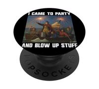 I Came To Party And Blow Stuff Up Washington 4th of July PopSockets Adhesive PopGrip