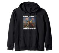 I Came To Party And Blow Stuff Up Washington 4th of July Zip Hoodie