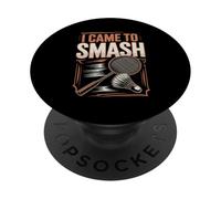 I Came To Smash Badminton Racket Shuttlecock PopSockets Adhesive PopGrip